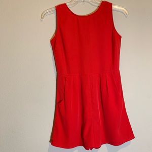 Nordstom || Mono B || Boutique Red Romper Small